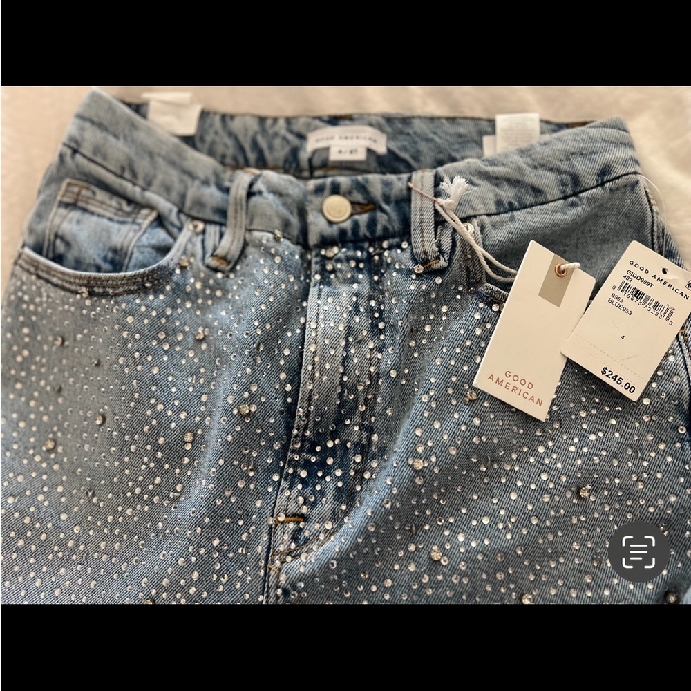 Good American Rhinestone Jeans